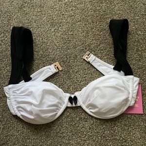 StrawberryMilkMob tuxedo bikini top. Brand new